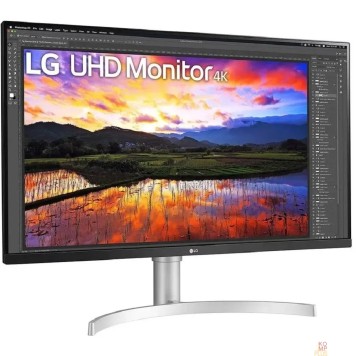 Монитор LCD LG 31.5'' 32UN650K-W {IPS 3840x2160 60Hz 5ms 380cd 1000:1 2xHDMI2.0 DisplayPort1.4 2x5W FreeSync VESA}-2