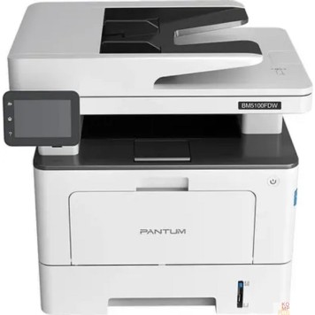 Pantum Pantum BM5100FDW МФУ лазерное ЧБ, A4, C/P/S, факс, дуплекс, 40стр/мин, 1200x1200 dpi, 512 MB RAM, ADF50, лоток 250 листов, USB, LAN, WiFi, старт.картр.3000стр. {проектная модель}-1