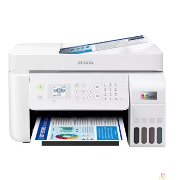 Принтер/МФУ  Epson EcoTank L5296 (C11CJ65411) A4 WiFi белый (C11CJ65411)