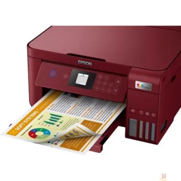 Принтер МФУ струйный Epson EcoTank L4267 цветная печать, A4, цвет красный (RED) c11cj63512-2