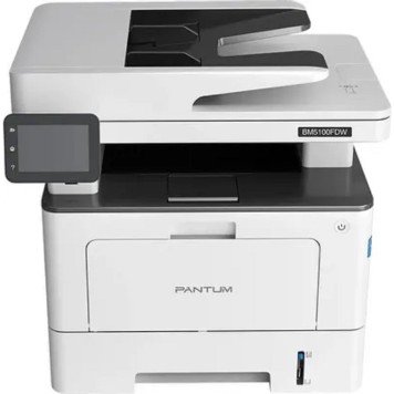 Pantum BM5100FDW МФУ лазерное ЧБ, A4, C/P/S, факс, дуплекс, 40стр/мин, 1200x1200 dpi, 512 MB RAM, ADF50, лоток 250 листов, USB, LAN, WiFi, старт.картр.3000стр. проектная модель-1