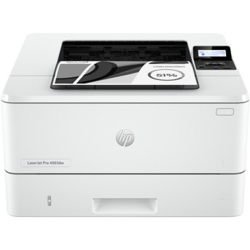 Принтер/МФУ HP LaserJet Pro 4003dw (2Z610A#BBU) A4, 1200dpi, 40ppm, 256Mb, Duplex, Lan, WiFi, USB, картридж W1510A/X, Азия-1
