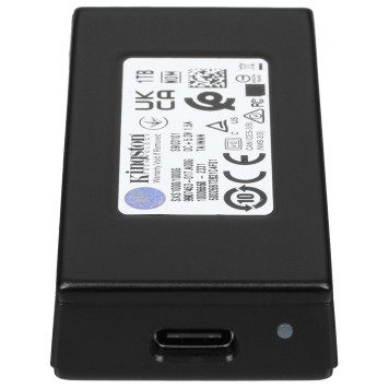 носитель информации Kingston Portable SSD 1TB SXS1000/1000G External XS1000,Type-C/A, USB 3.2 Gen 2, Black SXS1000/1000G-2
