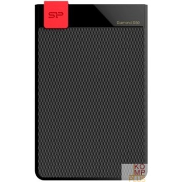 носитель информации Silicon Power Portable HDD 1TB Diamond D30  USB 3.1 , USB 3.1 , Slim design, Black (SP010TBPHDD3SS3K)