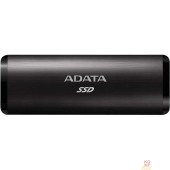 Носитель информации A-DATA Portable SSD 512GB SE760, External, USB 3.2 Type-C, черный ASE760-512GU32G2-CBK