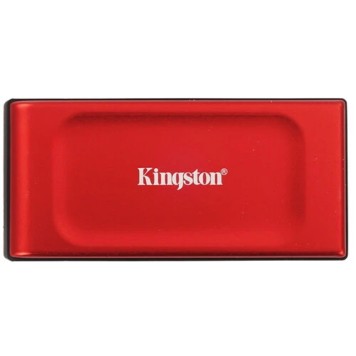 носитель информации Kingston Portable SSD 2TB SXS1000R/2000G XS1000R, Type-C/A, USB 3.2 Gen 2, R/W 1050/1000MB/s, 70x33x14mm, 29g., Red (5 лет)