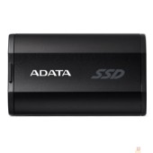 Носитель информации A-DATA Portable SSD 2TB SD810 External Type-C, USB 3.2 Gen2x2, up to R/W 2000/2000 MB/s, 72.7x44x12.2mm, Black (5 лет)