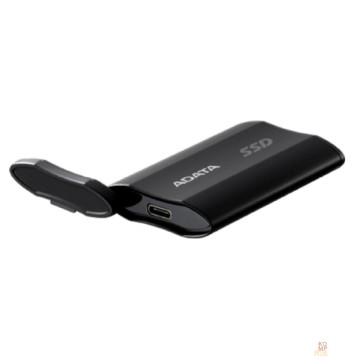 Носитель информации A-DATA Portable SSD 2TB SD810 External Type-C, USB 3.2 Gen2x2, up to R/W 2000/2000 MB/s, 72.7x44x12.2mm, Black (5 лет)-2