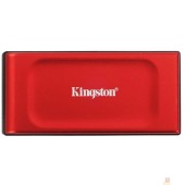 носитель информации Kingston Portable SSD 2TB XS1000R, Type-C/A, USB 3.2 Gen 2, R/W 1050/1000MB/s, 70x33x14mm, 29g., Red (5 лет)
