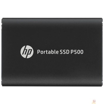 носитель информации HP Portable SSD 250GB External P500 Series Black <7NL52AA#ABB> (USB 3.2 Gen2 Type-C, up to 370/200Mbs, 100TBW, 79х54х10, 45g)