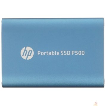 носитель информации HP Portable SSD 250GB External P500 Series Blue <7PD50AA#ABB> (USB 3.2 Gen2 Type-C, up to 370/200Mbs, 100TBW,