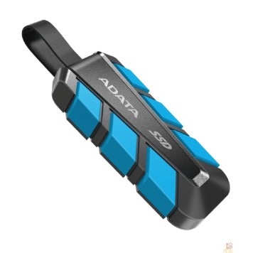 Носитель информации Твердотельный накопитель/ ADATA External SSD SC740, 1000GB, Type-C, USB 3.2 Gen2, R/W 1050/1000 MB/s, 121.8x40.5x22.3mm, Blue (5 лет)-1