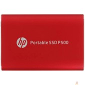 носитель информации HP Portable SSD 500GB External  P500 Series Red <7PD53AA#ABB> (USB 3.2 Gen2 Type-C, up to 370/200Mbs, 300TBW, 79х54х10, 45g)