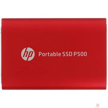 носитель информации HP Portable SSD 500GB External  P500 Series Red <7PD53AA#ABB> (USB 3.2 Gen2 Type-C, up to 370/200Mbs, 300TBW, 79х54х10, 45g)
