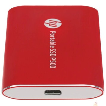 носитель информации HP Portable SSD 500GB External  P500 Series Red <7PD53AA#ABB> (USB 3.2 Gen2 Type-C, up to 370/200Mbs, 300TBW, 79х54х10, 45g)-2