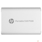носитель информации HP Portable SSD 1TB External P500 Series Silver <1F5P7AA#ABB> (USB 3.2 Gen2 Type-C, up to 420/420Mbs, 500TBW, 79х54х10, 45g)