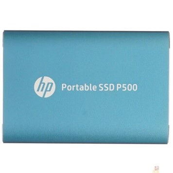 носитель информации HP Portable SSD 1TB External P500 Series Blue <1F5P6AA#ABB> (USB 3.2 Gen2 Type-C, up to 420/420Mbs, 500TBW, 79х54х10, 45g