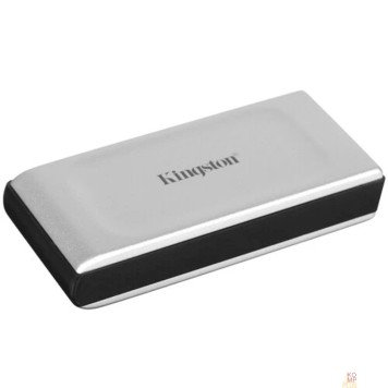 носитель информации Kingston External SSD XS2000 BOC, 2000GB, Type-C, USB 3.2 Gen 2x2, R/W 2000/2000MB/s, IP55, 70x33x14mm, Silver (60 мес)-1
