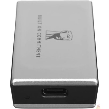 носитель информации Kingston Portable SSD 1TB External XS2000 BOC,Type-C, USB 3.2 Gen 2x2, R/W 2000/2000MB/s, IP55, 70x33x14mm, Silver (60 мес)-2