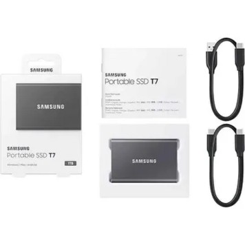 Носитель информации Samsung Portable SSD 1TB T7 MU-PC1T0T/WW USB Type-C 1.8
