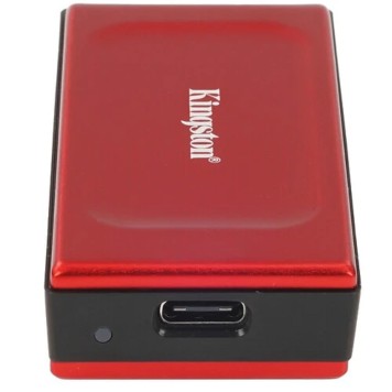 носитель информации Kingston Portable SSD 2TB SXS1000R/2000G XS1000R, Type-C/A, USB 3.2 Gen 2, R/W 1050/1000MB/s, 70x33x14mm, 29g., Red (5 лет)-2