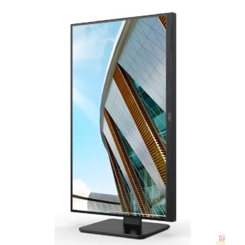 Монитор LCD AOC 27'' 27P2Q {IPS 1920x1080 75Hz 250cd 178/178 1000:1 8bit 4ms D-Sub DVI HDMI1.4 DisplayPort1.2 USB-Hub Height adj Pivot Tilt Swivel 2x2W} 27P2Q/30-1