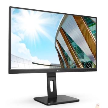 Монитор LCD AOC 27'' 27P2Q {IPS 1920x1080 75Hz 250cd 178/178 1000:1 8bit 4ms D-Sub DVI HDMI1.4 DisplayPort1.2 USB-Hub Height adj Pivot Tilt Swivel 2x2W} 27P2Q/30-2