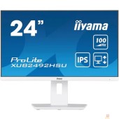 Монитор LCD Iiyama 23.8'' XUB2492HSU-W6 белый {IPS 1920x1080 100Hz 0.4ms HDMI DisplayPort USB M/M Pivot}