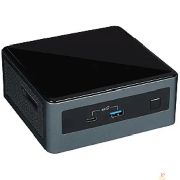 Компьютер Intel NUC BXNUC10I3FNKN1 i3-10110U, 2*SODIMM DDR4 (2666), M.2, UHD graphics, Glan, WiFi, BT, Thunderbolt 3, USB-C (DP), HDMI, 3*USB 3.2, card-re -1