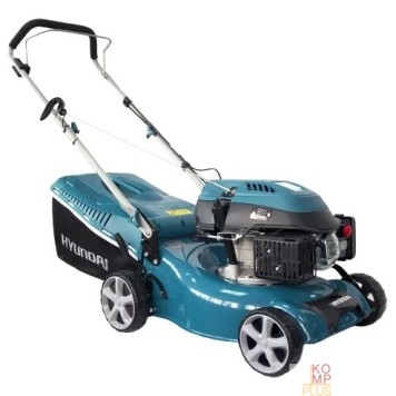 Газонокосилка HYUNDAI L 4310 Бензиновая газонокосилка {не самоходная, двигатель HYUNDAI ICV150,4-х такт, 3,5 л.с./149 см3, Ширина среза 43 см, Высота среза 25-75 мм, 29,5 кг }-1