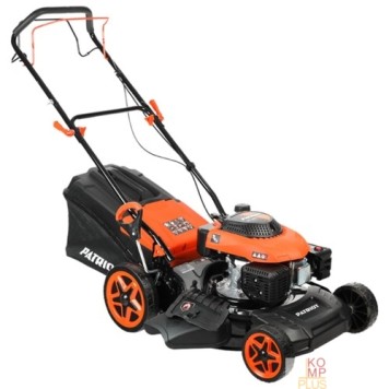 Газонокосилка PATRIOT PT 46S The One Газонокосилка бензиновая 512109046 { самоходная, 46см, 130сс, 4 л.с., боковой выброс, мульчирование, штуцер }
