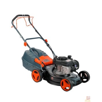 Газонокосилка PATRIOT PT 42BS Газонокосилка бензиновая 512109017 { 41см, привод на колеса, пластик травосборник 40л, центр. регулировка 7 поз }