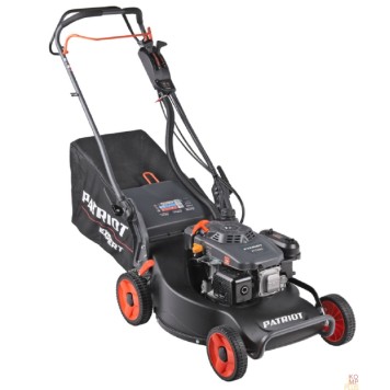 Газонокосилка PATRIOT PT 54AS Газонокосилка бензиновая 512109054 { 53 см, самоходная(3 скорости), 7,5л.с., алюминиевая дека, крданная передача на редуктор колёс травосборник 75л }-1