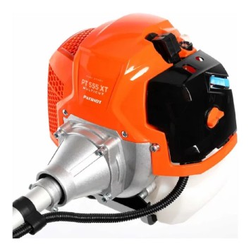 Триммер PATRIOT PT 555 XT (1+1) Триммер бензиновый 250106231  52сс; 3.0 л.с.; катушка Comfort с быстрой заправкой; 3-х лопастной и 40-зубый диск; жесткий цельный кованый вал -1