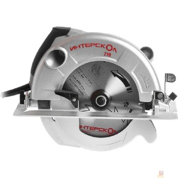Пила ИНТЕРСКОЛ ДП-210/1900ЭМ Пила дисковая 99.1.1.30 {1900Вт,ф210/32мм, проп 75мм,5000о/м,7.8кг}-1