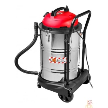 Электроинструменты ЗУБР Пылесос строительный ПУ-60-1400 М4 { М4-60, 60 л, 1400 Вт, сухая и влажная уборка, корпус из нержав. стали, розетка до 2000 Вт }-1