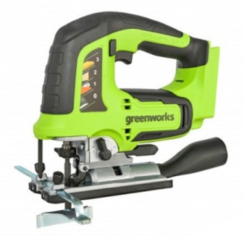 Лобзики Greenworks GD24JS Лобзик аккумуляторный, 24V, бесщеточный, без АКБ и ЗУ 3601407