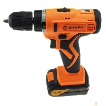 Дрель, Шуруповерт ВИХРЬ ДА-14,4Л-2 Дрель-шуруповерт аккумуляторная 72/14/15 -1