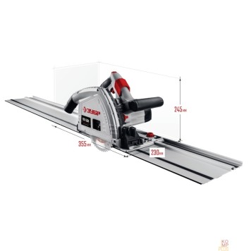 Пила ЗУБР Пила погружная ПП-55Н {90°-55 мм, диск 165 мм, 1200 Вт} -1