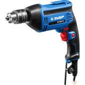 Дрель, Шуруповерт ЗУБР Профессионал ЗД-П550 ЭР Дрель безударная реверсивная { ЭР(электронная регулировка скорости), ключевой патрон, 13мм, 550Вт } 