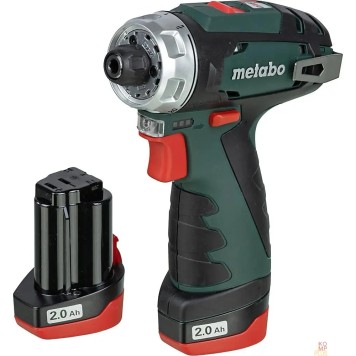 Дрель, Шуруповерт Metabo PowerMaxx BS Безударная дрель-шуруповерт 600984000 { 10.8В 2х2.0,LC40,патр,коробк }-1