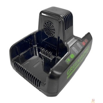 Аккумуляторы и зарядные устройства Greenworks Быстрое зарядное устройство для 2-х аккумуляторов Greenworks G82C2, 82V 2939007-1
