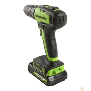Дрели, Шуруповерты, Гайковерты Greenworks GD24DD35K2 Дрель-шуруповерт аккумуляторная, 24V, c 1хАКБ 2 Ач и ЗУ в кейсе 3704007UA-2
