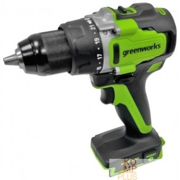 Дрели, Шуруповерты, Гайковерты Greenworks GD24DD90 Дрель-шуруповерт аккумуляторная,  24V, 90 Нм, бесщеточная, без АКБ и ЗУ 3707507-2