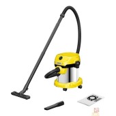 Пылесосы Строительный пылесос Karcher WD 2 Plus S V-15/4/18,  желтый 1.628-050.0