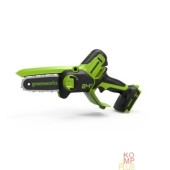 Пилы GreenWorks G24MCS10 Цепная мини пила аккумуляторная, 24V, 10см, без АКБ и ЗУ 2008207