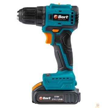 Дрели, Шуруповерты, Гайковерты, Миксеры Bort BAB-21-BLK (2X1,5AH) Дрель-шуруповерт аккумуляторная 93413526 { 21 В, 1.5 Ач, Li-lon, 2 Акб }-2