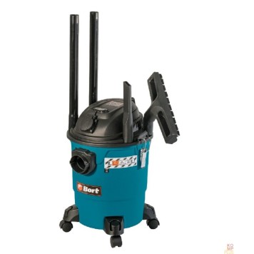 Пылесосы строительные Bort Пылесос для сухой и влажной уборки  BSS-1220-P 93417449 { 1200 Вт, вместимость 20 л, 67 л/сек, 6,6 кг, набор аксессуаров 8 шт }-2