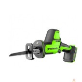 Пилы GreenWorks GPT-CRS-25 24V Пила сабельная акк, б/щет, 0-3000/мин рез 80 мм дер., без АКБ и ЗУ. 1200507