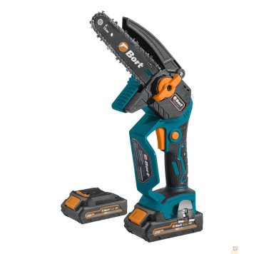 Пилы Bort BKS-216-LI Цепная пила аккумуляторная,  {36В Li-Ion, Makita 18V LXT,  шина 155мм, Бесщеточный, Шаг цепи, дюйм 1/4, движения цепи, м/сек 10, вес 2 кг, 2 АКБ + ЗУ} 93418279
